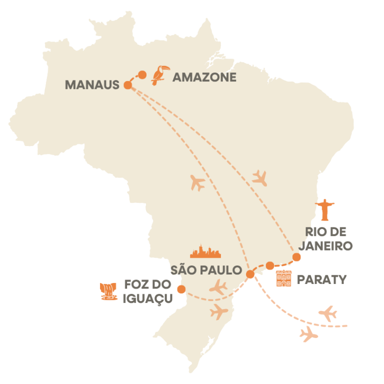 groepsreis Brazilië - reisroute Brazilië - de ultieme reisroute brazilië - weadventures brazilie