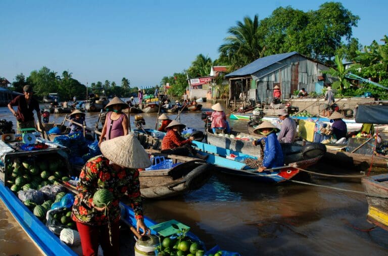 groepsreis Vietnam - rondreis Vietnam - Mekong Delta - floating market