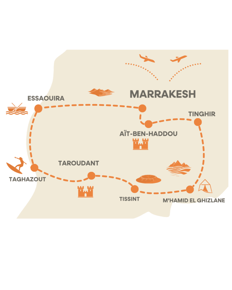 Groepsreis Marokko - Route Marokko - Soloreis Marokko - Rondreis Marokko