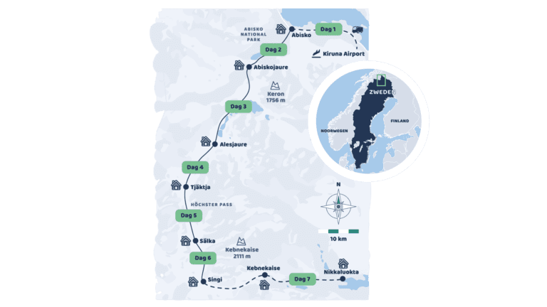 Groepsreis King's trail zweden