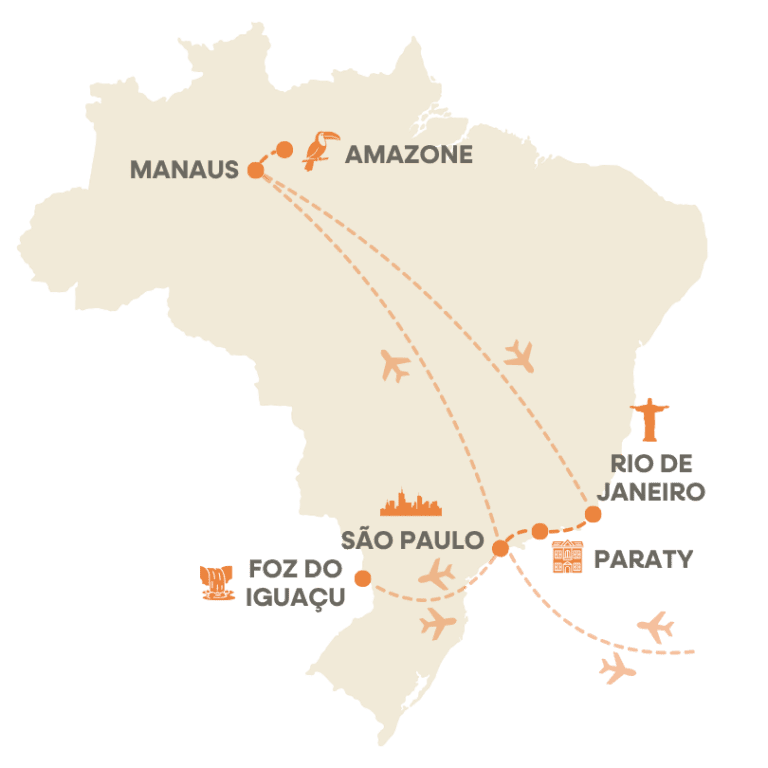 groepsreis Brazilië - reisroute Brazilië - de ultieme reisroute brazilië - weadventures brazilie